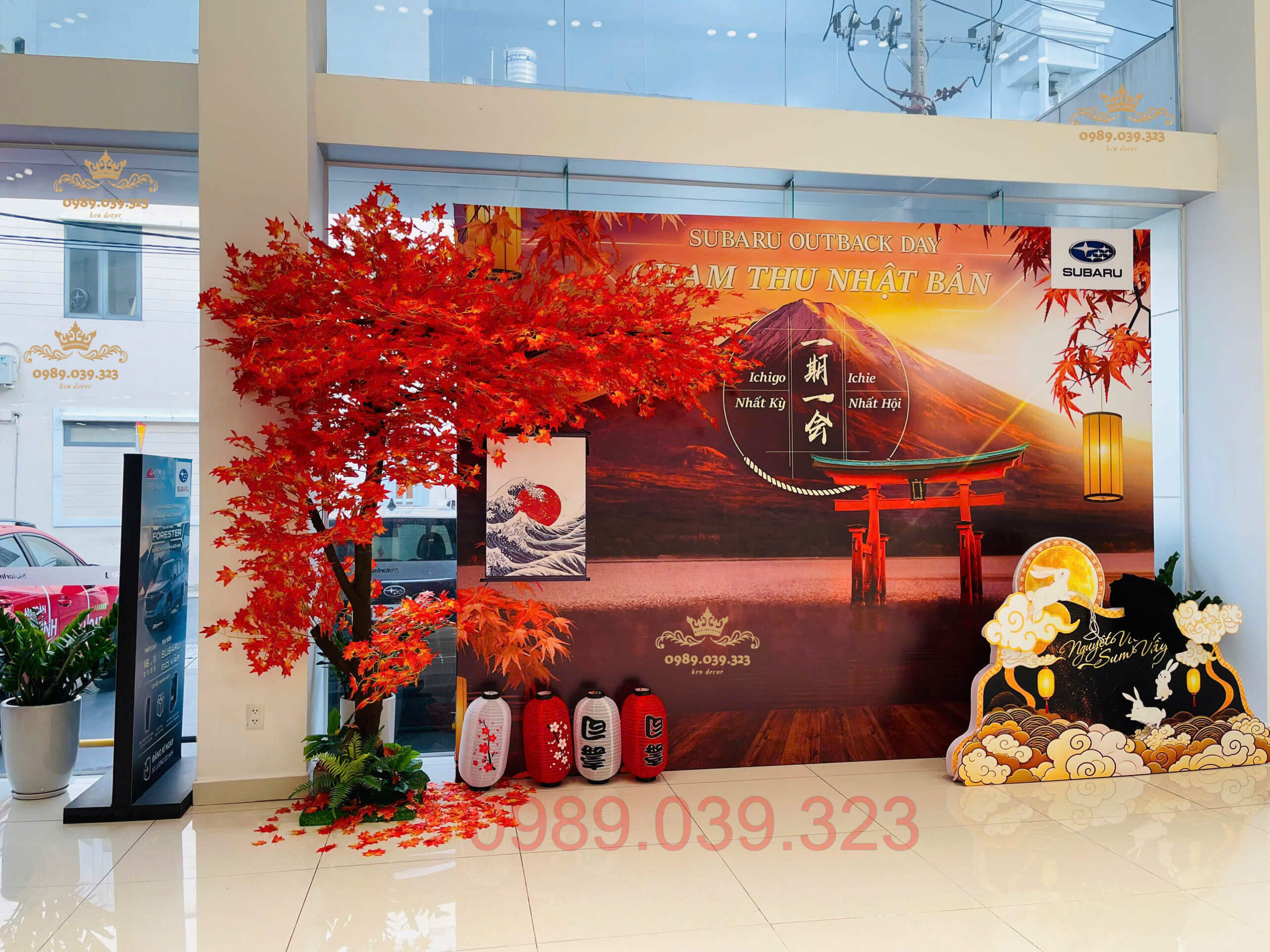 Cây Phong Giả Trang Trí showroom